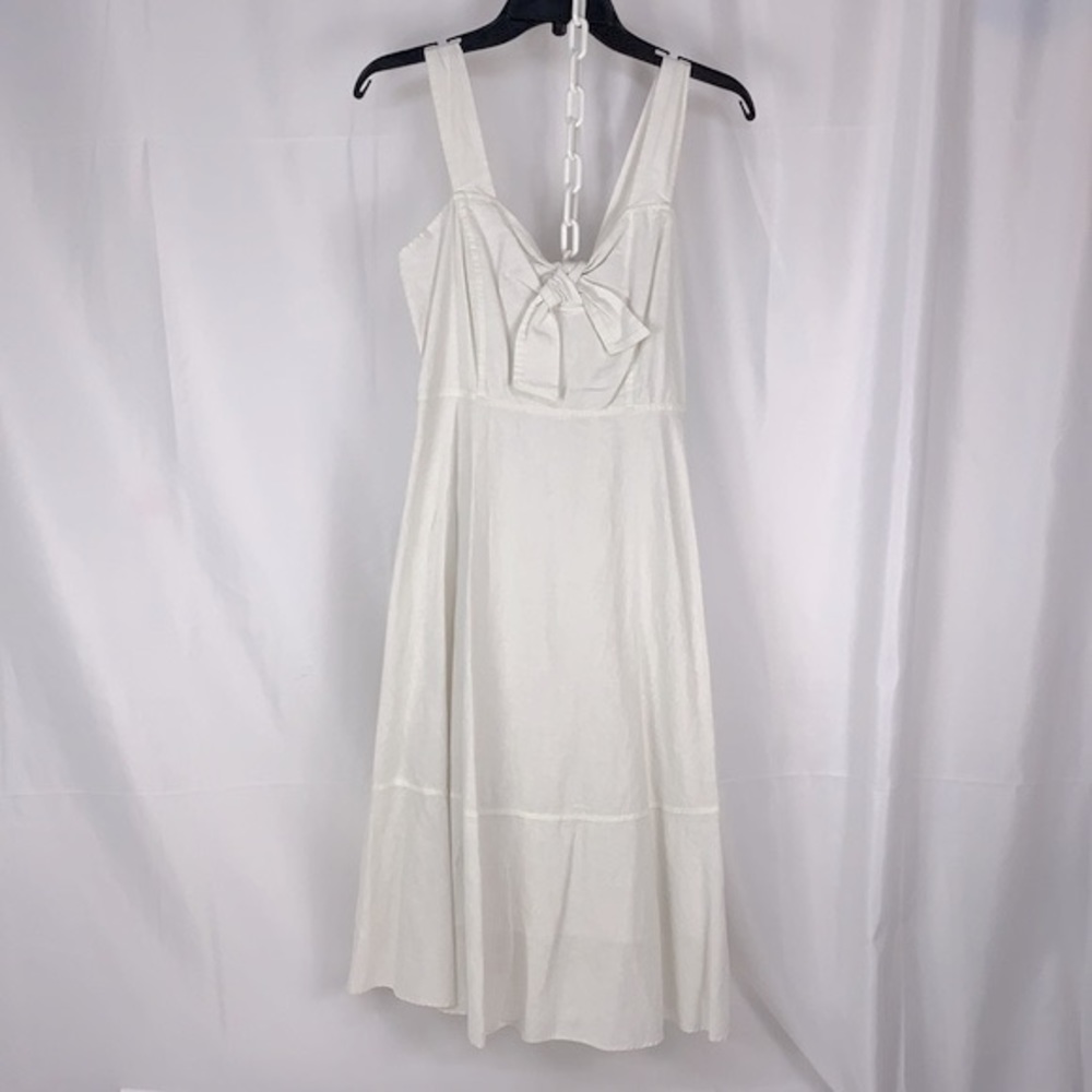 Chelsea & Violet midi linen cream dress size XS